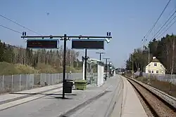 View of the platform