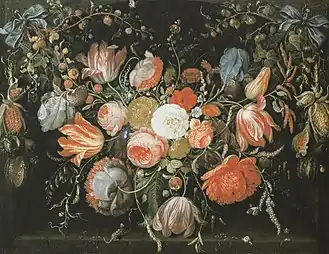 Flower garland, c. 1680, wood, 22 x 28&nbsp;cm, Centraal Museum, Utrecht