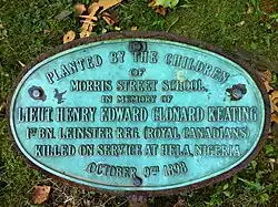 Clonard Keating[18] Plaque (1898)