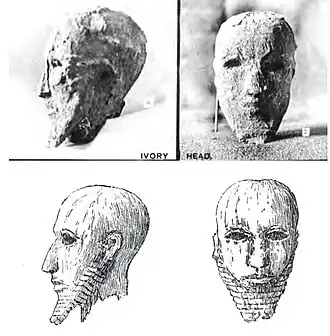 Hierakonpolis ivory head.