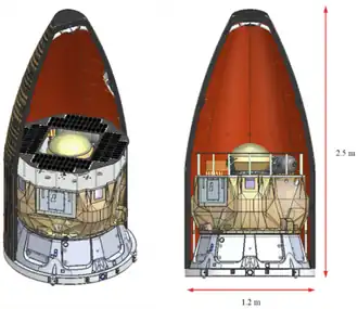Conceptual drawing of Photon-High energy version to be used in a flight to Venus