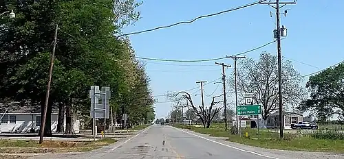 AR&nbsp;13 north of the US&nbsp;165 junction in Humnoke