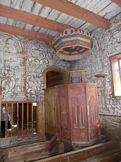 View of the pulpit