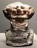 Toothless Man Laughing, Charles Philipon form Célébrités du Juste milieu; Honoré Daumier; 1832–33; painted clay, 16.4 x 13 x 10.6 cm; Musée d'Orsay