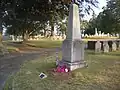 Grave monument for Governor Stephen Hopkins, signer of the Declaration of Independence