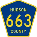 County Route 663 marker