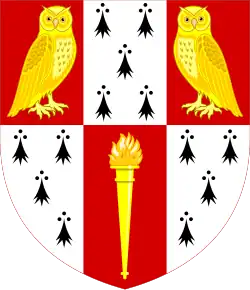 Hughes Hall heraldic shield