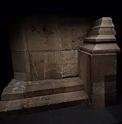 Human Shadow Etched in Stone