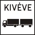 H-092 Except for trucks with trailers