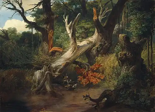 Hunting in the Pontine Marshes, 1833