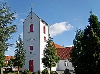 Hvidovre Church in the summer