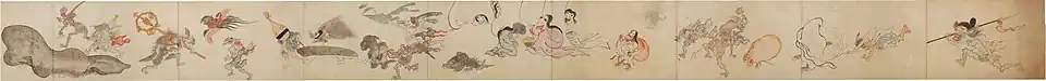 Hyakki Yagyō, Night Parade With One Hundred Demons scroll, Edo period, Japan, Metropolitan Museum of Art[18]