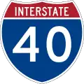Interstate 40 marker