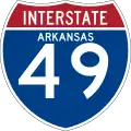 Interstate 49 marker