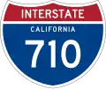 Interstate 710 and State Route 710 marker