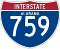 Interstate 759 and State Route 759 marker