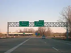 Photograph looking south showing