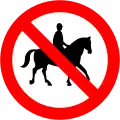 RUS 056 No Ridden or Accompanied Horses
