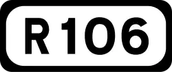 R106 road shield}}