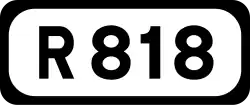 R818 road shield}}
