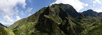 Mountainside seen from within the ʻĪao Valley