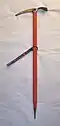 A metal handled ice axe from the late 1970s Length: 91&nbsp;cm (35+3⁄4&nbsp;in) Weight: 960&nbsp;g (33+3⁄4&nbsp;oz)