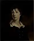 Portrait of young Shelley by John Hoppner (1805)