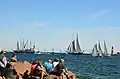 Spectators at the 22nd Hanse Sail in 2012 (Warnemünde)