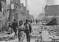 Photo of a street after the fire of 1917