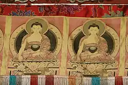 Scroll painting of Buddha seen in the Monastery