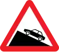 Steep ascent