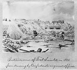 Interior View of Fort Sumter 1864