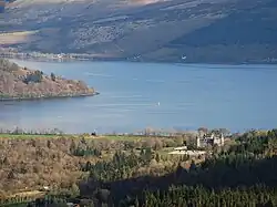 Panoramic view of Inveraray setting