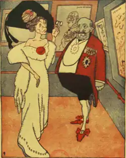 Kalinderu as an art collector, with Maica Smara; by Ion Theodorescu-Sion