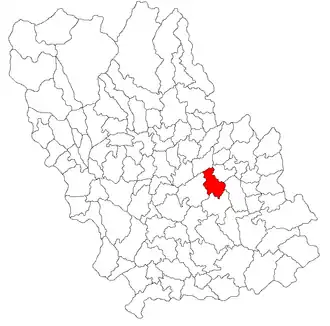 Location in Prahova County