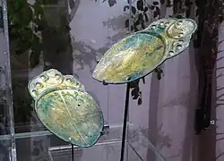 The Penbryn Spoons from Castell Nadolig, possibly used for divination.[64]