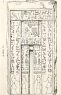Transcription of the inscriptions on the false-door