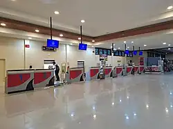 Check-in area