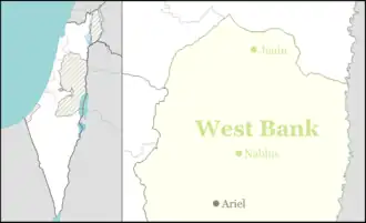 Hemdat is located in the Northern West Bank