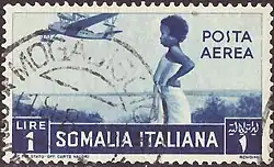 Image 30Italian stamp from Mogadiscio (from History of Somalia)