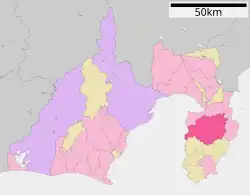 Location of Izu