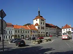 Masarykovo Square with the town hall