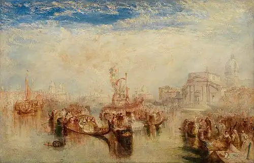 Depositing of John Bellini's Three Pictures in La Chiesa Redentore, Venice by J.M.W. Turner
