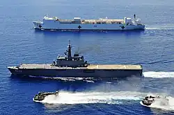 JS Kunisaki and USNS&nbsp;Mercy on 14 June 2010