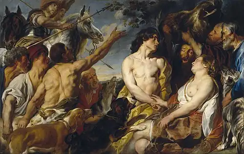 Meleager and Atalanta (17th century) by Jacob Jordaens