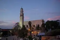 View from the south at night