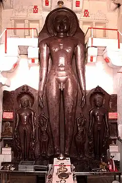 30 feet (9.1&nbsp;m) statue at Bhojpur Jain Temple