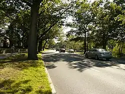 A suburban parkway
