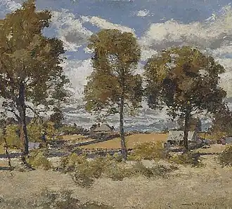 James Muir Auld (1935) Winter Morning, oil on canvas, AGNSW