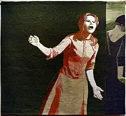 Author's tapestry Marie Tomášová - Voice, 240 × 260&nbsp;cm, 1978